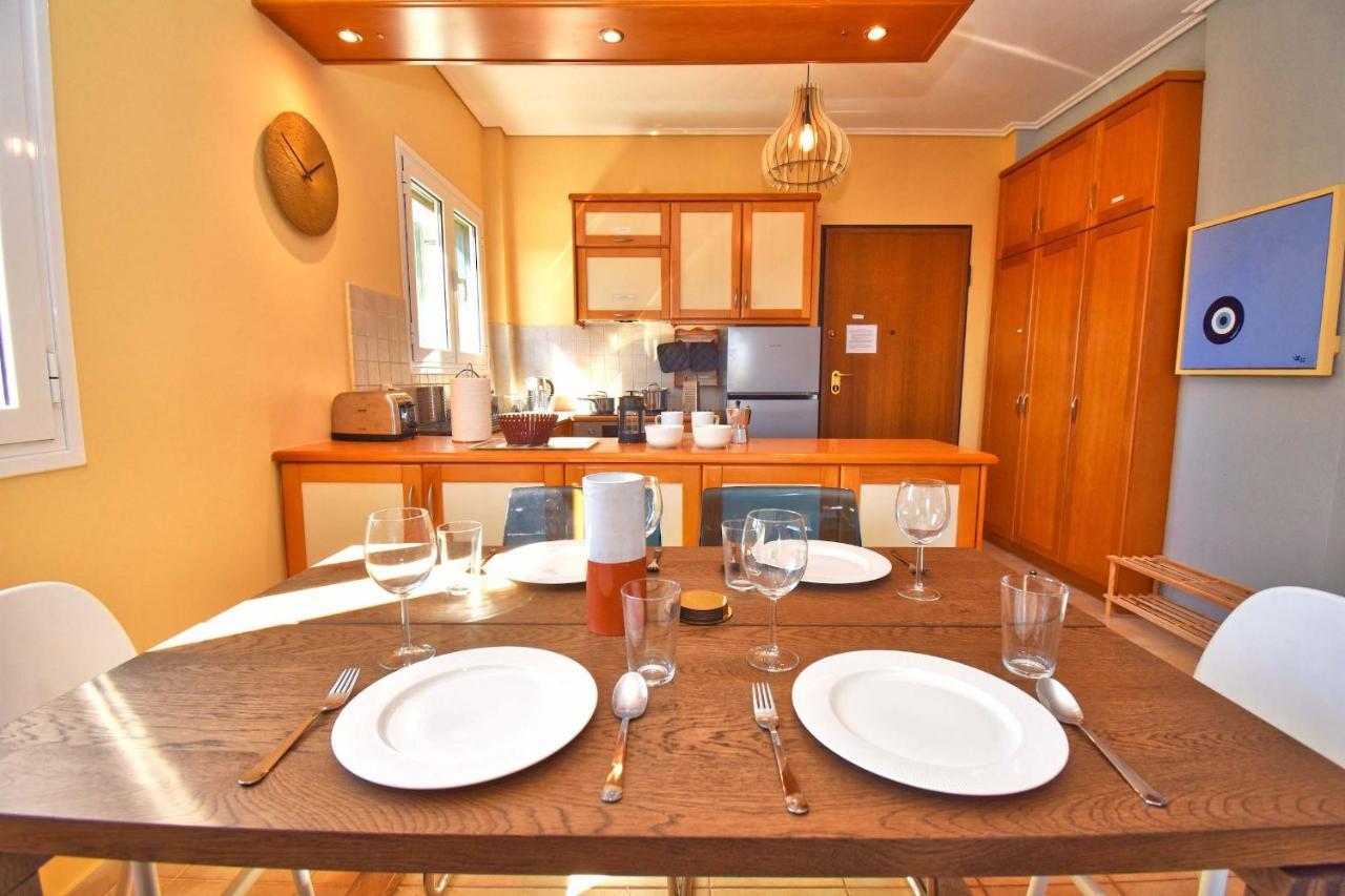 Apartamento Pebbles And Sea At Barbati With Shared Pool Exterior foto